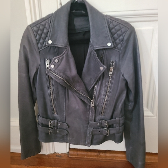 All Saints Jackets & Blazers - All Saints Riders Hawk Leather Jacket
